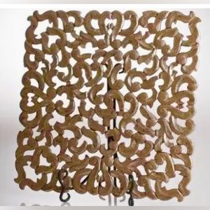 ABIGAILS COLLECTION VENDOME 8 Cut Out Placemats Color Silver